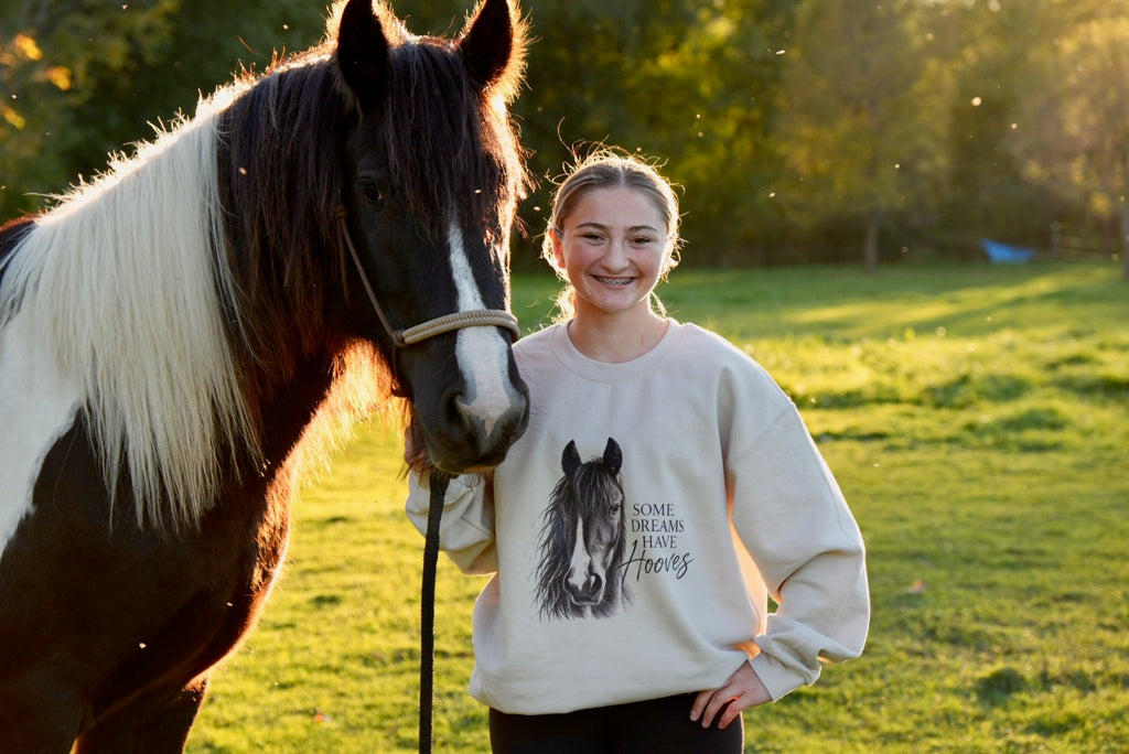 “Some Dreams Have Hooves” Sweatshirt – Durancik Liberty Horses