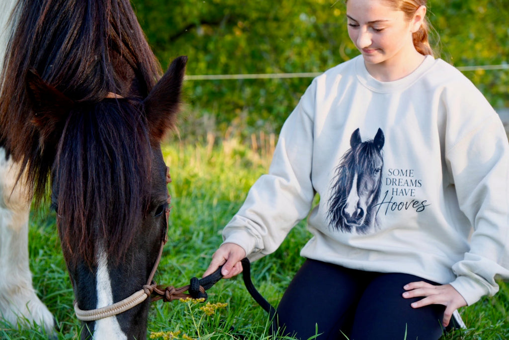 “Some Dreams Have Hooves” Sweatshirt – Durancik Liberty Horses